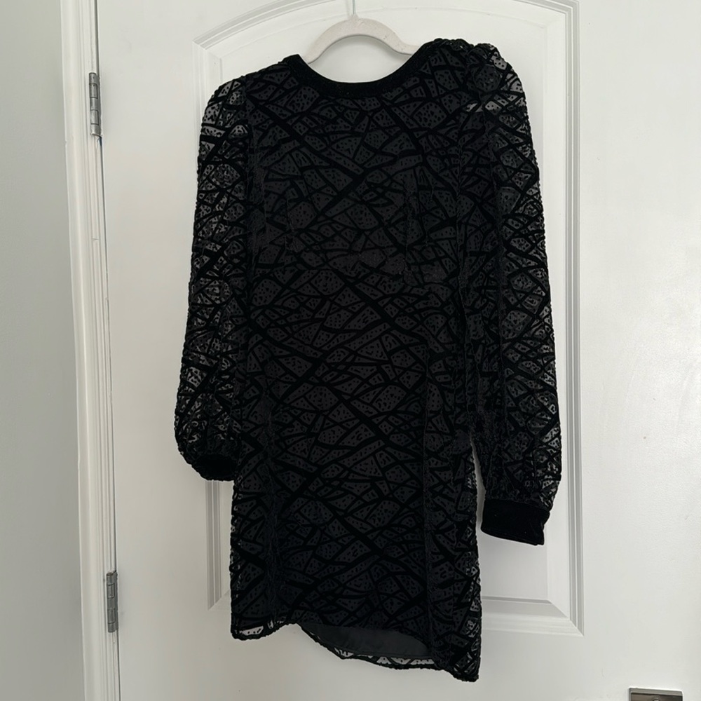 And other stories velvet mini dress